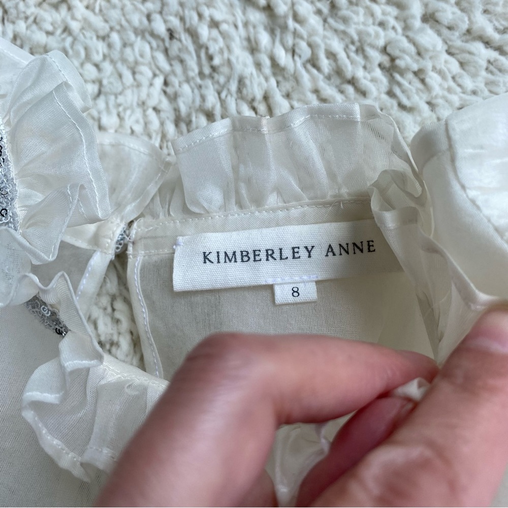 KIMBERLEY ANNE Coastlines Silk Organza Sheer Peplum - Picture 4 of 16